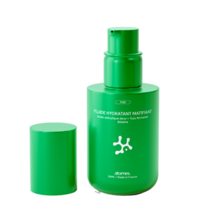 Photo du fluide hydratant matifiant de la gamme PURE de la marque de skincare ATOMES