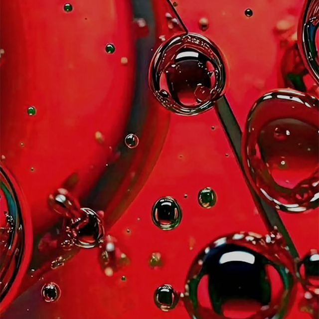 matière organique science chimie rouge gamme boost atomes skin